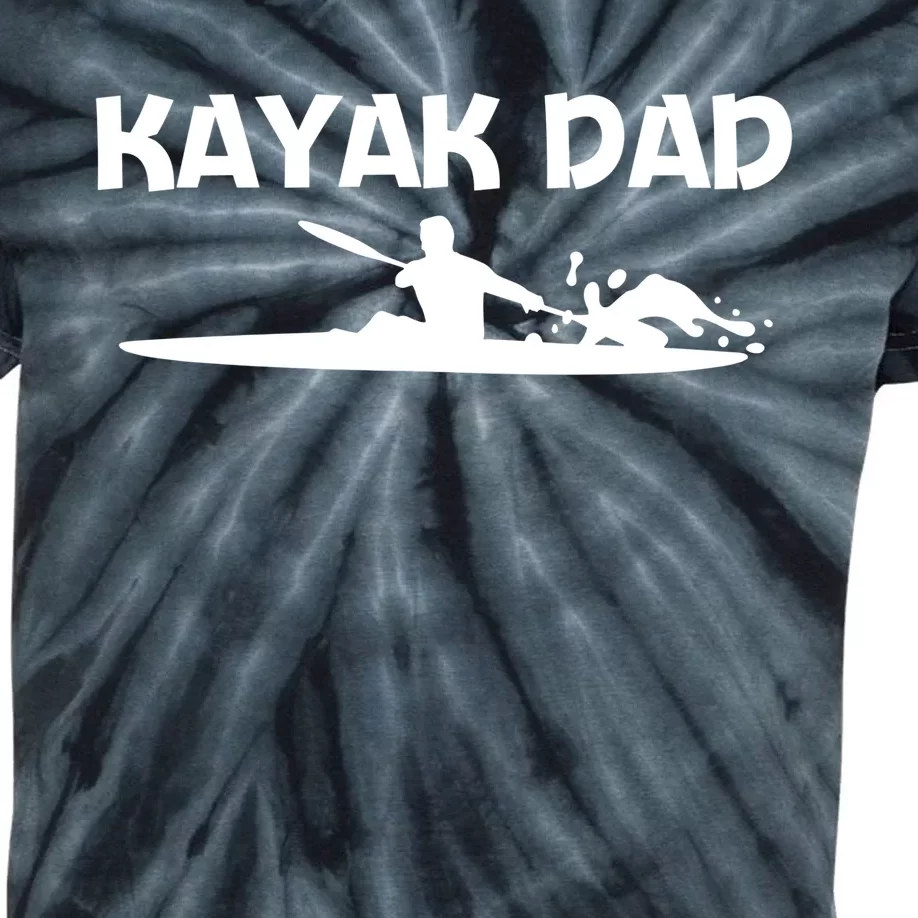 Funny Kayak Art For Dad Papa Kayaking Paddling Canoe Kayaks Funny Gift Kids Tie-Dye T-Shirt