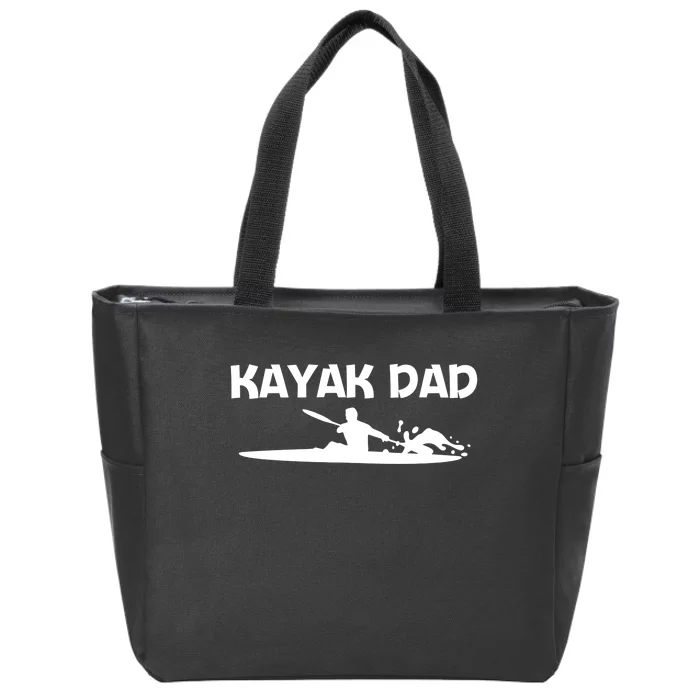 Funny Kayak Art For Dad Papa Kayaking Paddling Canoe Kayaks Funny Gift Zip Tote Bag