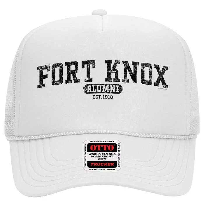 Fort Knox Alumni Retro Army Base Kentucky High Crown Mesh Trucker Hat