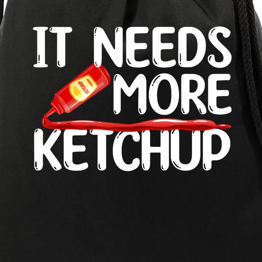 Funny Ketchup Art For Men Women Kids Catsup Condiment Lovers Drawstring Bag