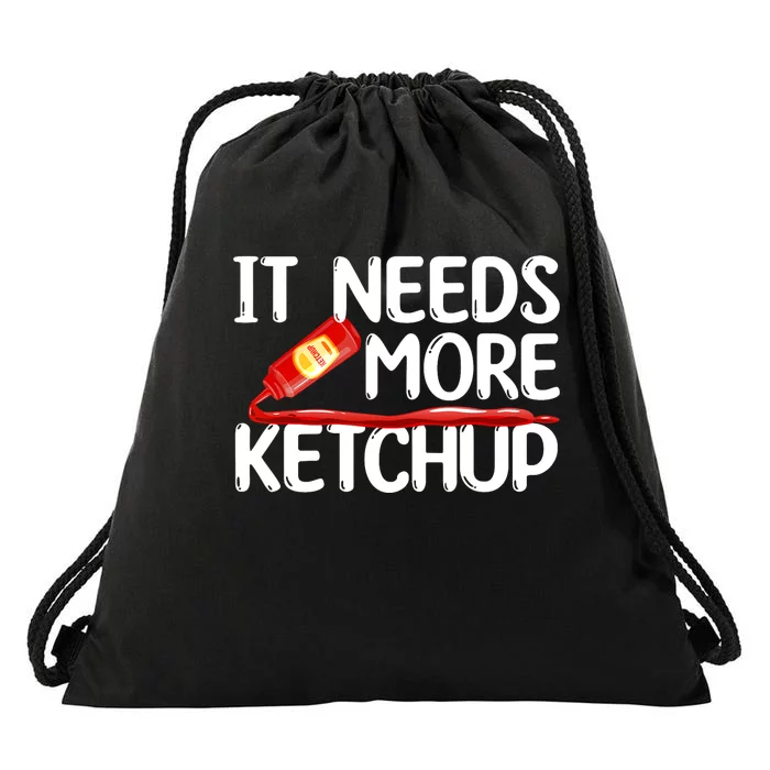 Funny Ketchup Art For Men Women Kids Catsup Condiment Lovers Drawstring Bag