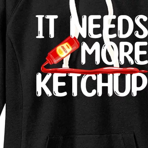 Funny Ketchup Art For Men Women Kids Catsup Condiment Lovers Women's Fleece Hoodie