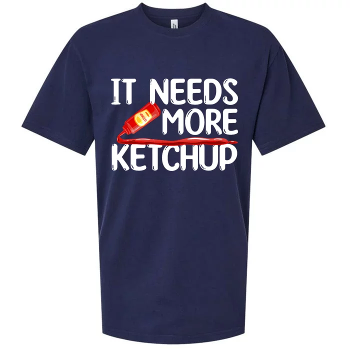 Funny Ketchup Art For Men Women Kids Catsup Condiment Lovers Sueded Cloud Jersey T-Shirt