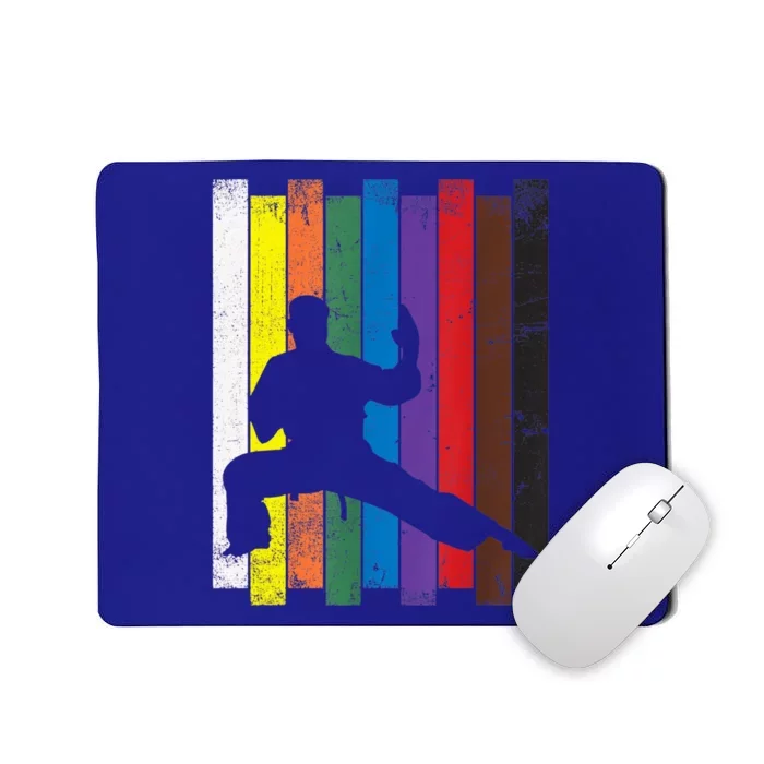 Funny Karate Belt Gift Karate Silhouette Gift Martial Arts Mousepad