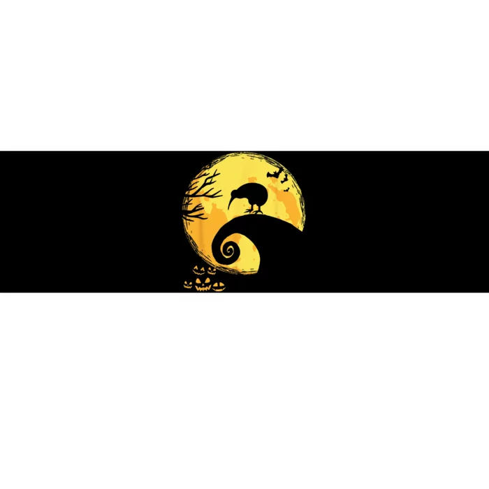 Funny Kiwi Bird And Moon Halloween Costume Bumper Sticker