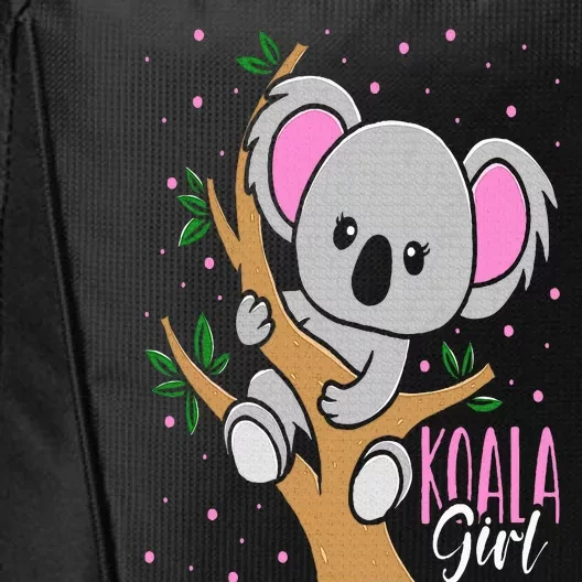 Funny Koala Bear Girl City Backpack