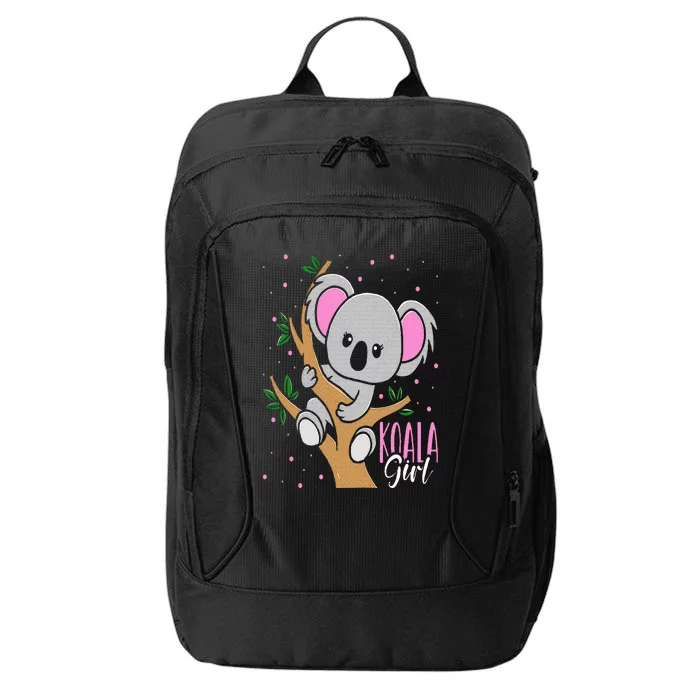 Funny Koala Bear Girl City Backpack