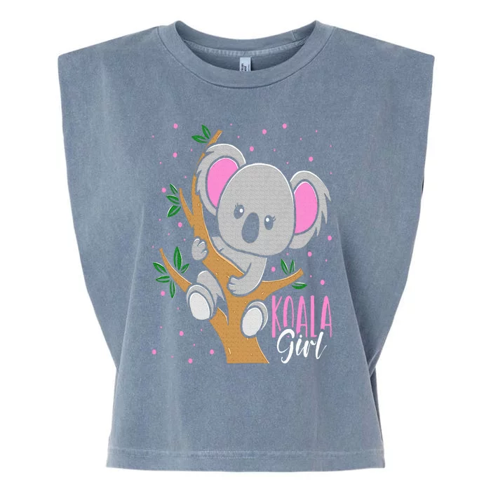 Funny Koala Bear Girl Garment-Dyed Women's Muscle Tee