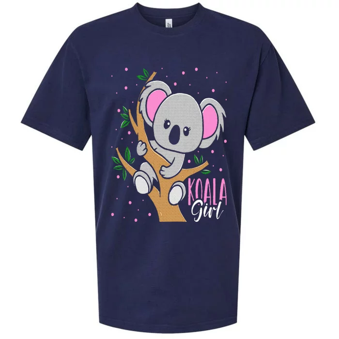 Funny Koala Bear Girl Sueded Cloud Jersey T-Shirt