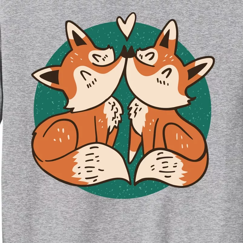 Foxes Kissing Cute Sweatshirt