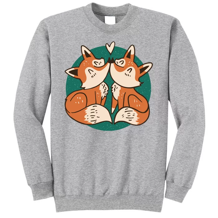 Foxes Kissing Cute Sweatshirt