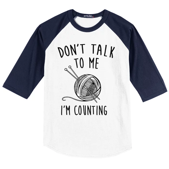 Funny Knitting Crochet Baseball Sleeve Shirt