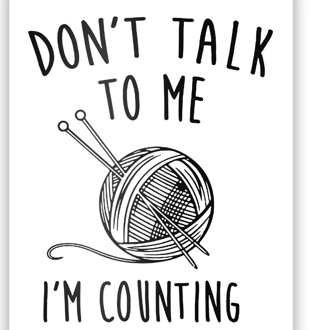 Funny Knitting Crochet Poster