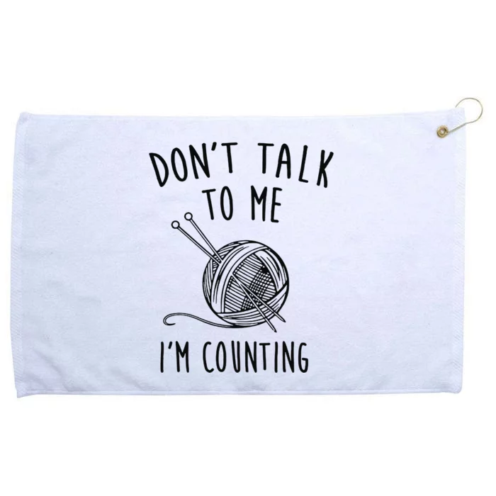 Funny Knitting Crochet Grommeted Golf Towel