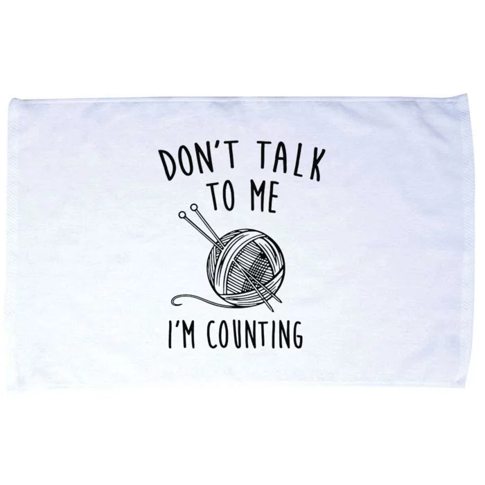 Funny Knitting Crochet Microfiber Hand Towel