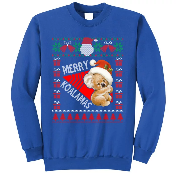 Funny Koala Christmas Lights Ugly Sweater Xmas Gift Tall Sweatshirt