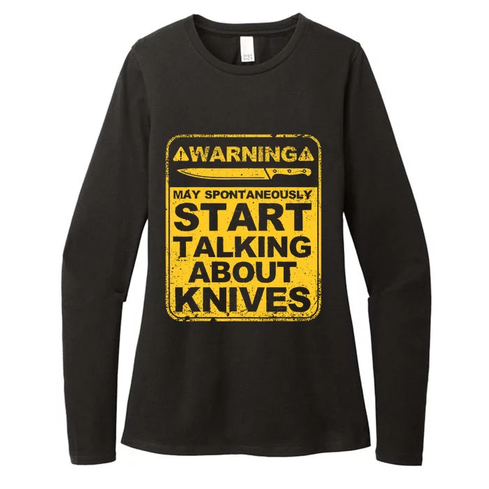 Funny Knife Collector Design Knife Lovers Butchers Womens CVC Long Sleeve Shirt