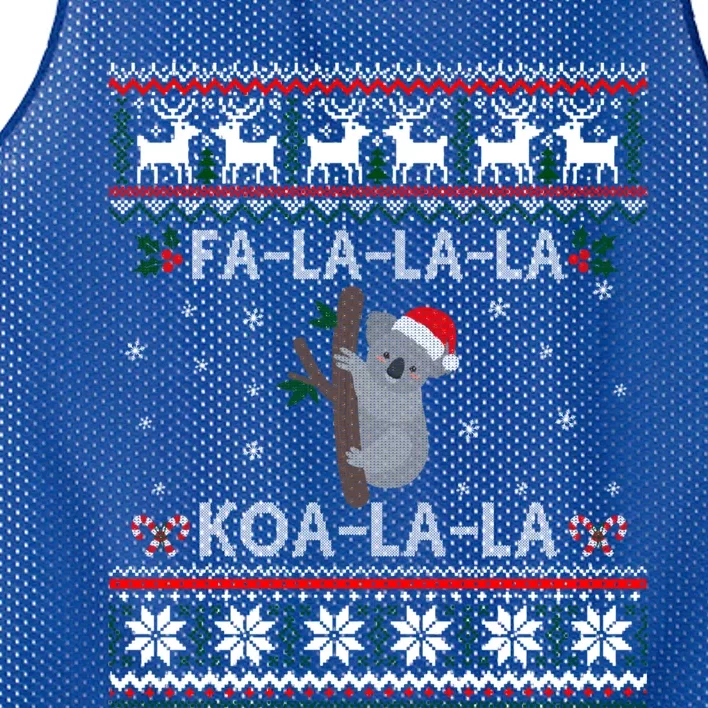 Falala Koalalala Cute Koala Bear Australian Xmas Ugly Cool Gift Mesh Reversible Basketball Jersey Tank