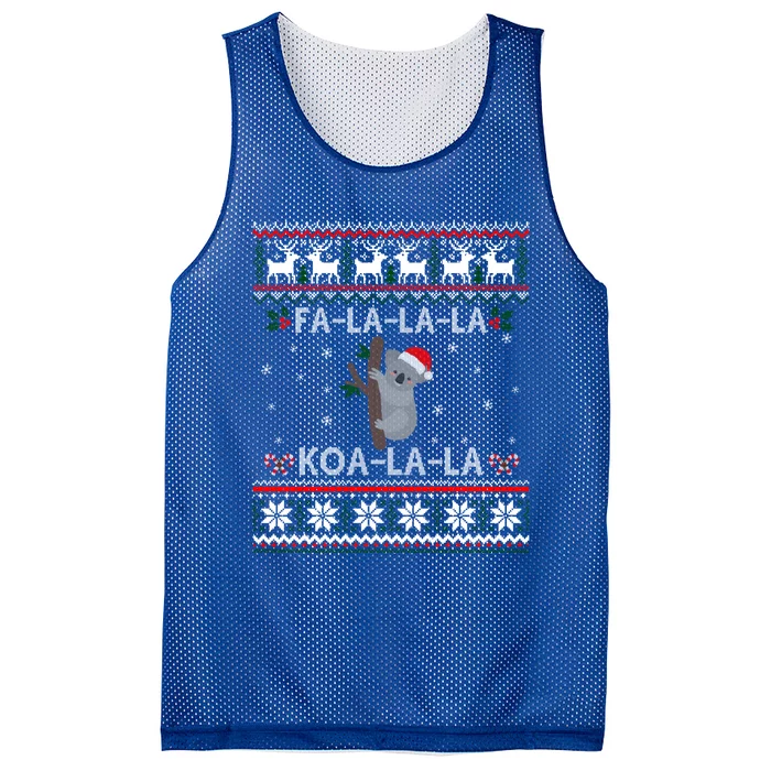 Falala Koalalala Cute Koala Bear Australian Xmas Ugly Cool Gift Mesh Reversible Basketball Jersey Tank