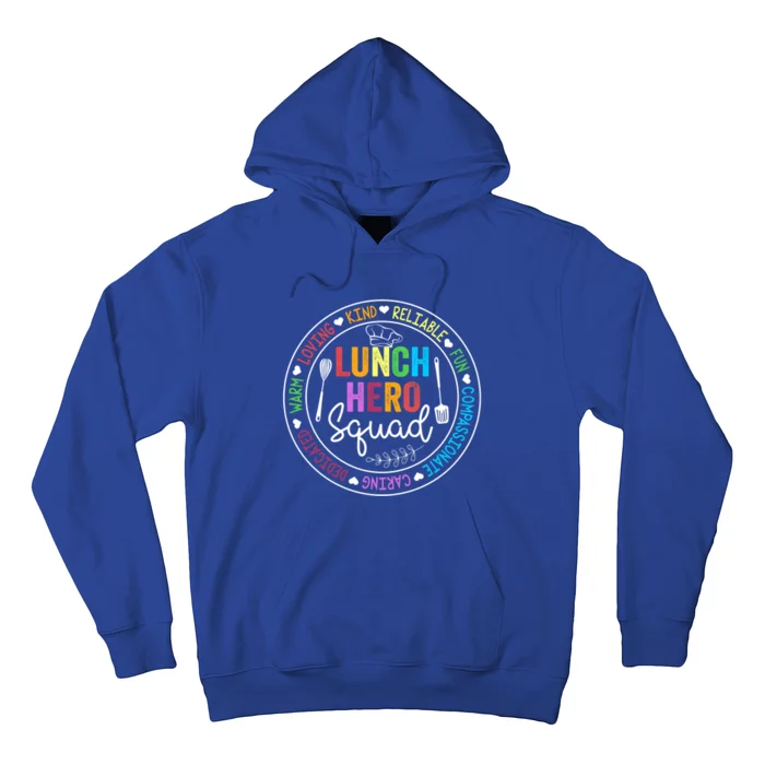 Funny Kind Caring Lunch Lady Outffit School Lunch Hero Squad Great Gift Hoodie