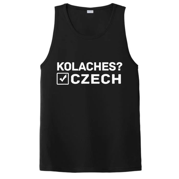 Funny Kolaches Czech Performance Tank