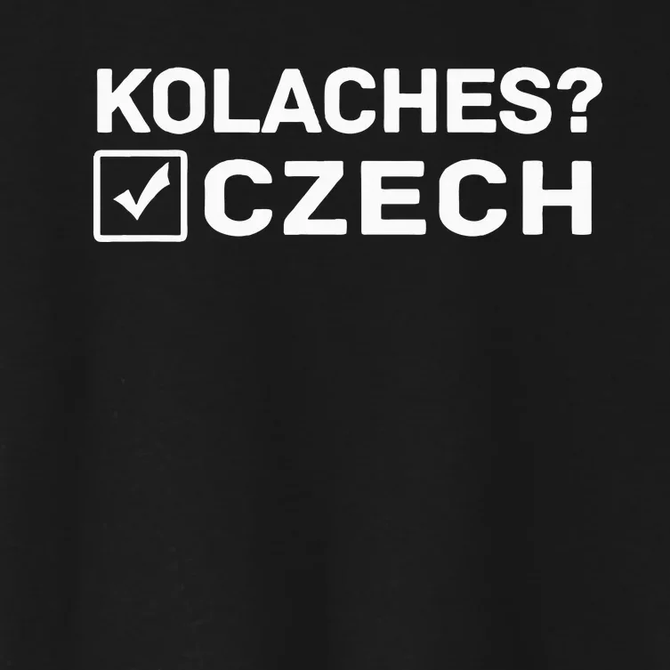 Funny Kolaches Czech Women's Crop Top Tee