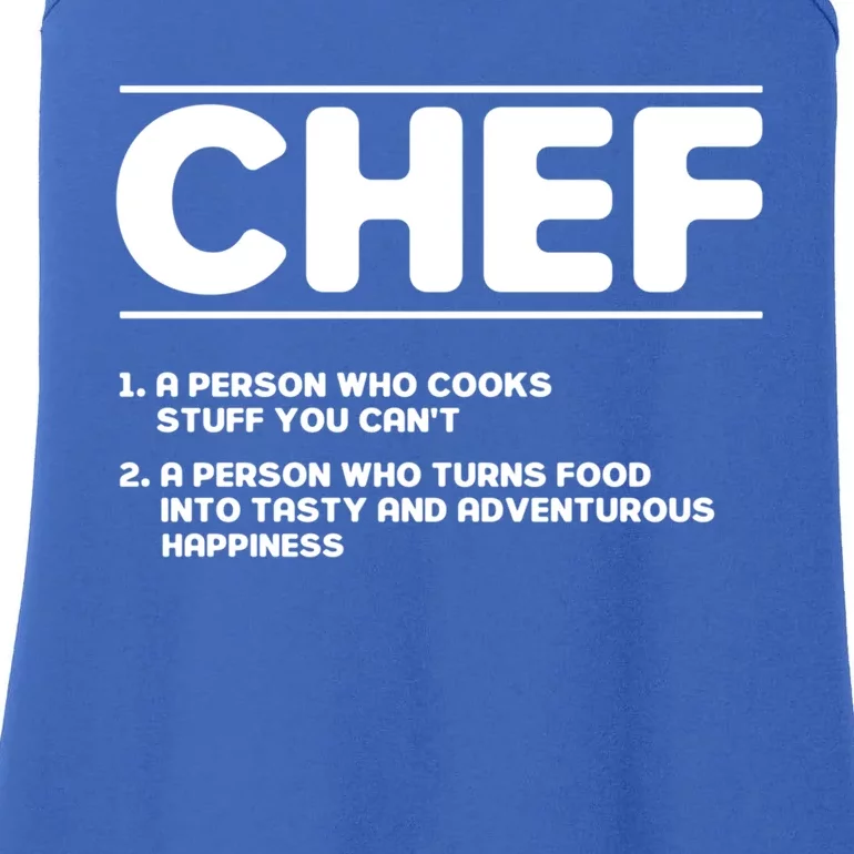 Funny Kitchen Chef Definition Gift Ladies Essential Tank