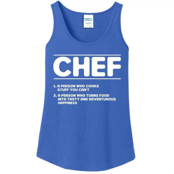 Funny Kitchen Chef Definition Gift Ladies Essential Tank