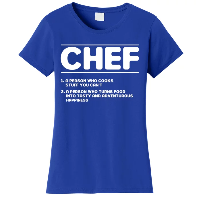 Funny Kitchen Chef Definition Gift Women's T-Shirt