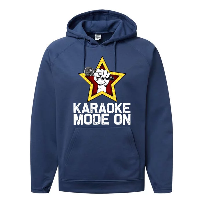 Funny Karaoke Design For Singer Sing Karaoke Lover Performance Fleece Hoodie