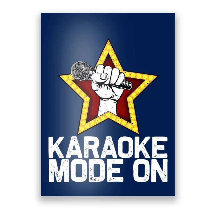 Funny Karaoke Design For Singer Sing Karaoke Lover Poster