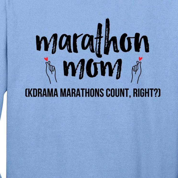 Funny Korean Drama Marathon Mom Gift For Kdrama Mama Fans Gift Long Sleeve Shirt