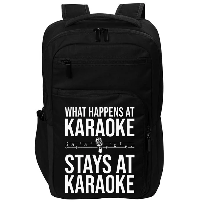 Funny Karaoke Designs For Men Women Singers Music Lovers Impact Tech Backpack