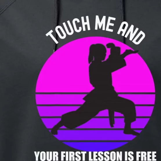 Funny Karate Design For  Karate Martial Arts Performance Fleece Hoodie