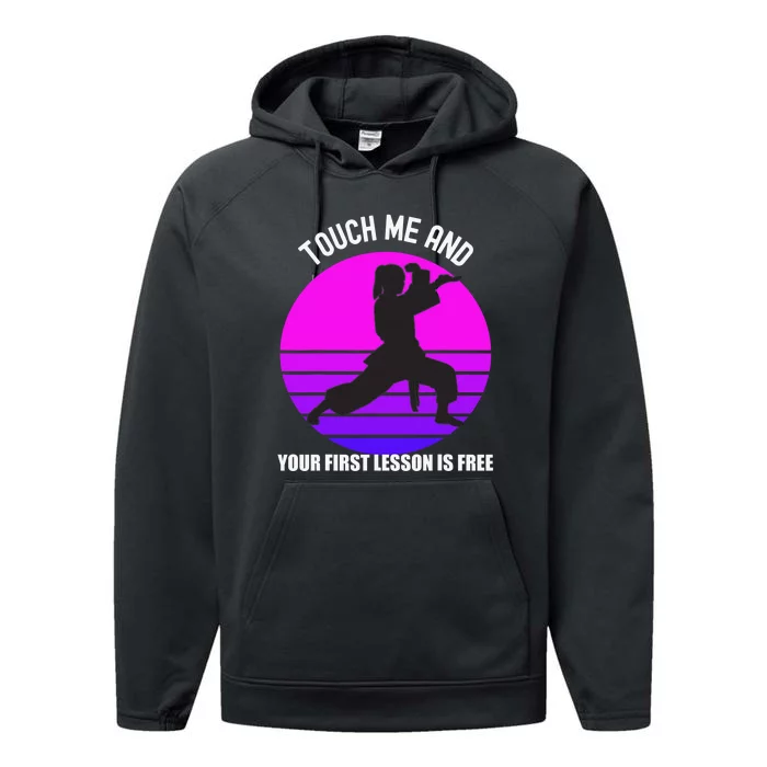 Funny Karate Design For  Karate Martial Arts Performance Fleece Hoodie