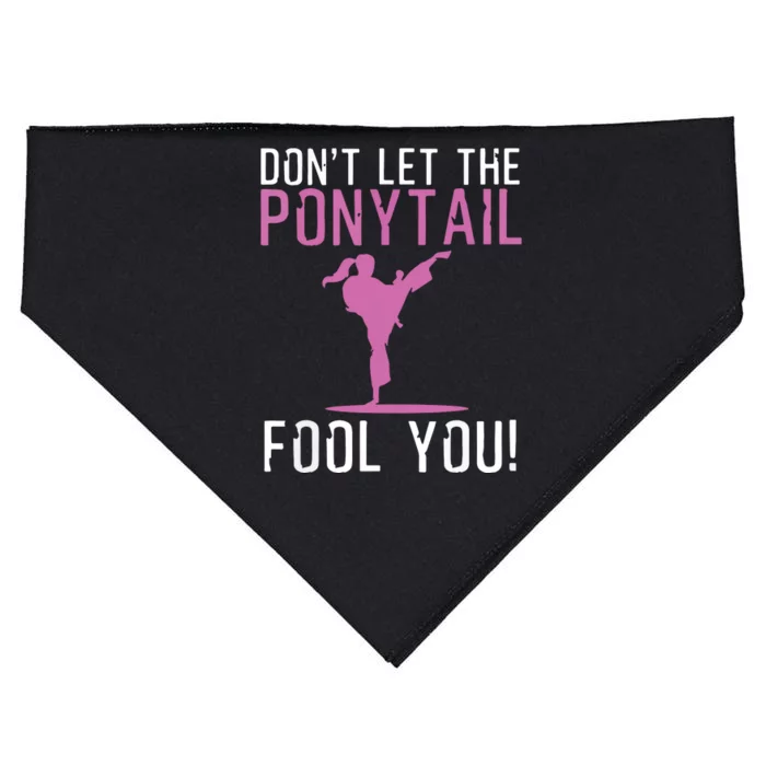 Funny Karate Design For Karate Kick Martial Art USA-Made Doggie Bandana