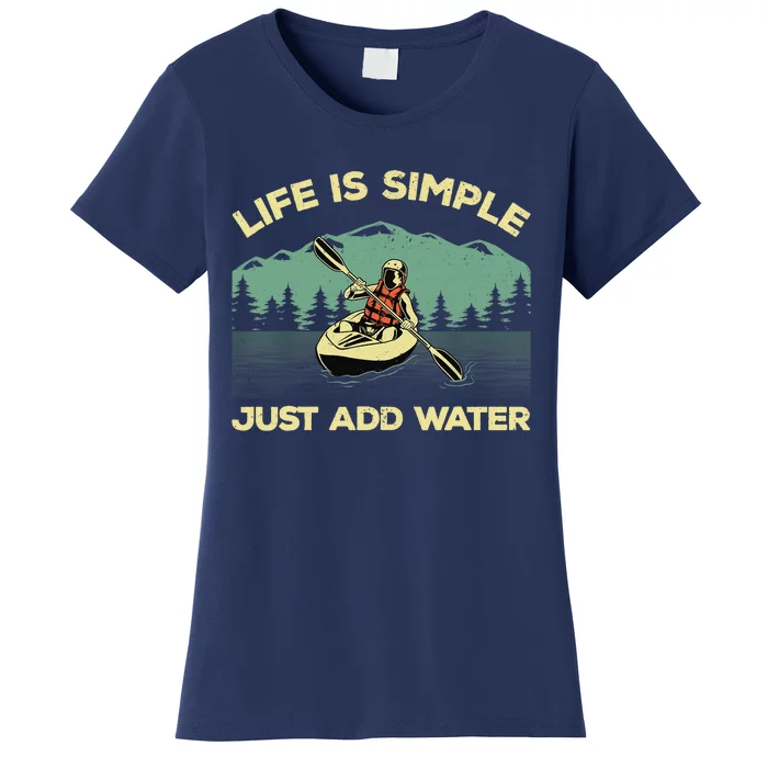 Funny Kayaking Design For Paddling Canoeing Lover Women's T-Shirt