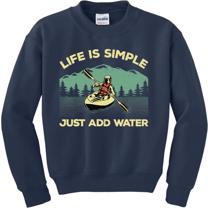 Funny Kayaking Design For Paddling Canoeing Lover Kids Sweatshirt