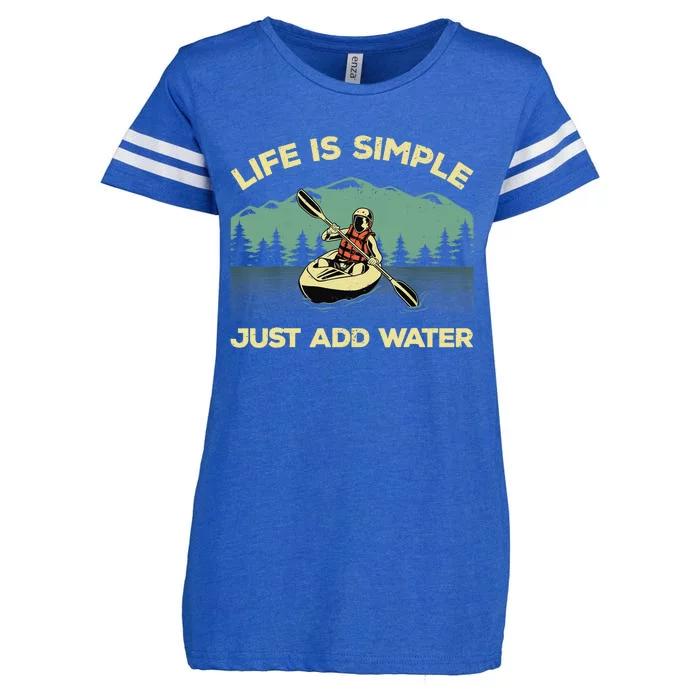 Funny Kayaking Design For Paddling Canoeing Lover Enza Ladies Jersey Football T-Shirt