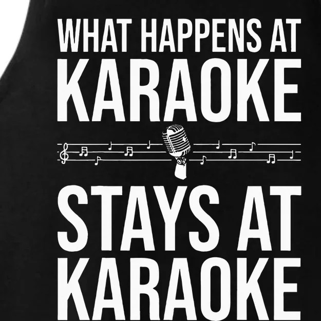 Funny Karaoke Designs For Men Women Singers Music Lovers Ladies Tri-Blend Wicking Tank