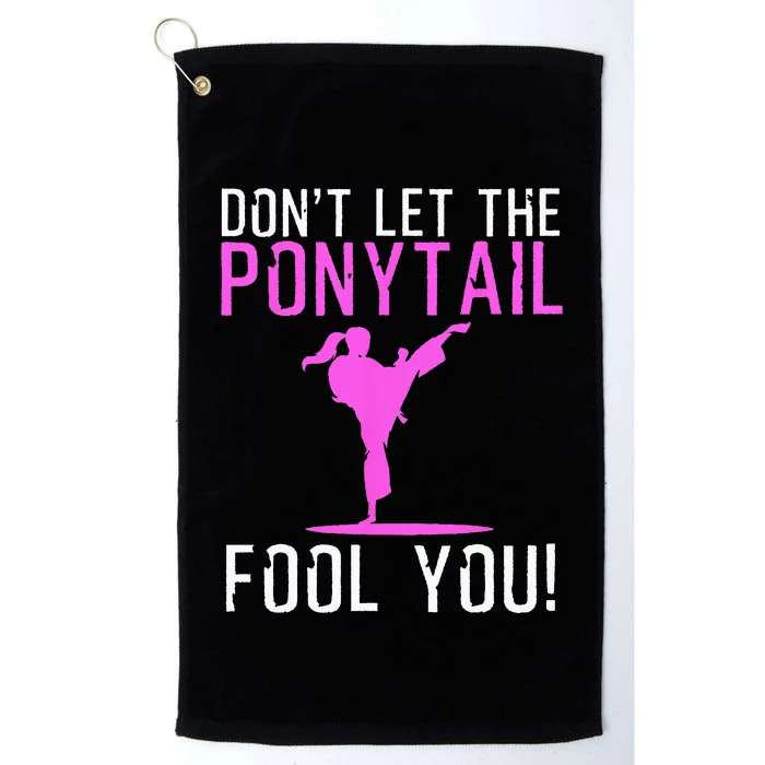 Funny Karate Design For  Karate Kick Martial Art Platinum Collection Golf Towel