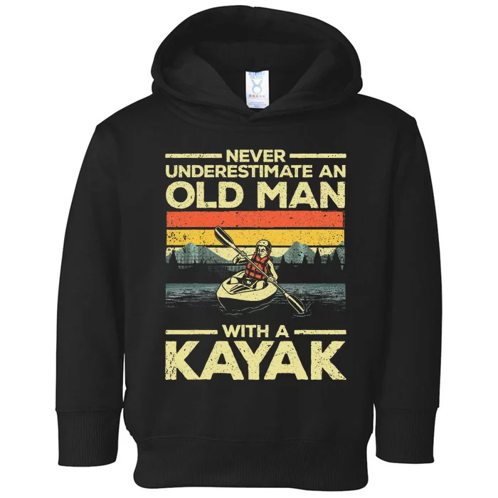 Funny Kayaking Design For Grandpa Kayaker Kayak Lovers Toddler Hoodie