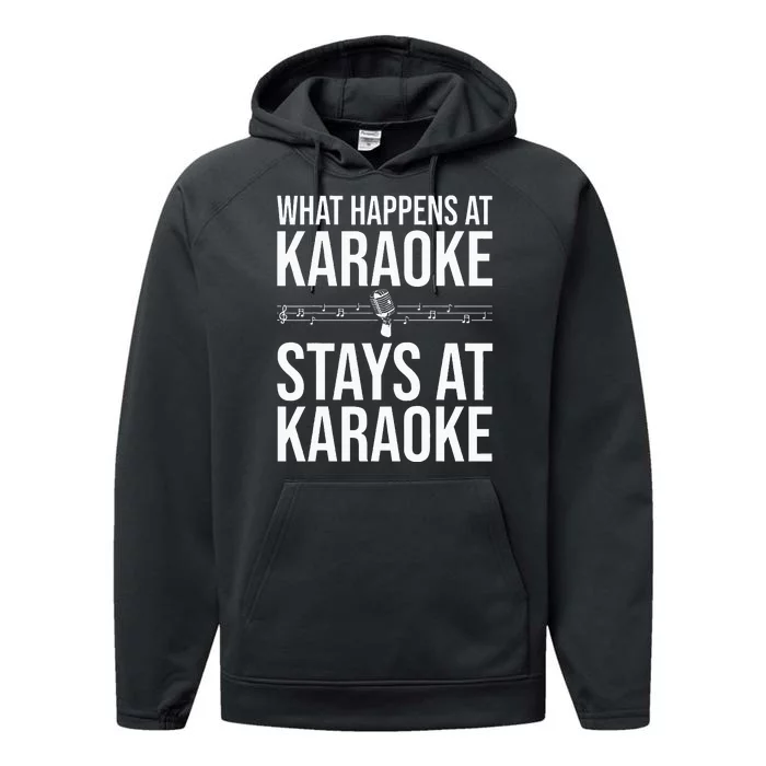 Funny Karaoke Designs For Wo Singers Music Lovers Performance Fleece Hoodie