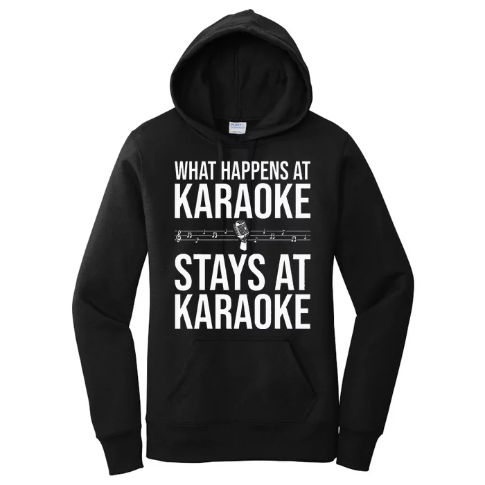 Funny Karaoke Designs For Wo Singers Music Lovers Women's Pullover Hoodie