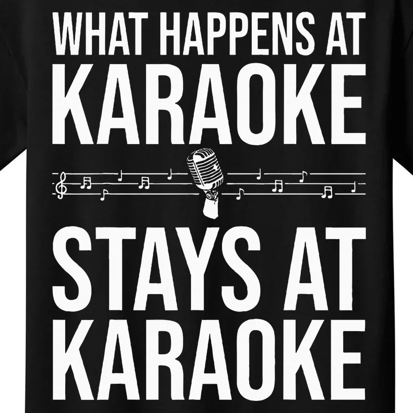 Funny Karaoke Designs For Wo Singers Music Lovers Kids T-Shirt