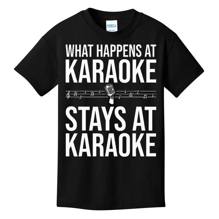 Funny Karaoke Designs For Wo Singers Music Lovers Kids T-Shirt