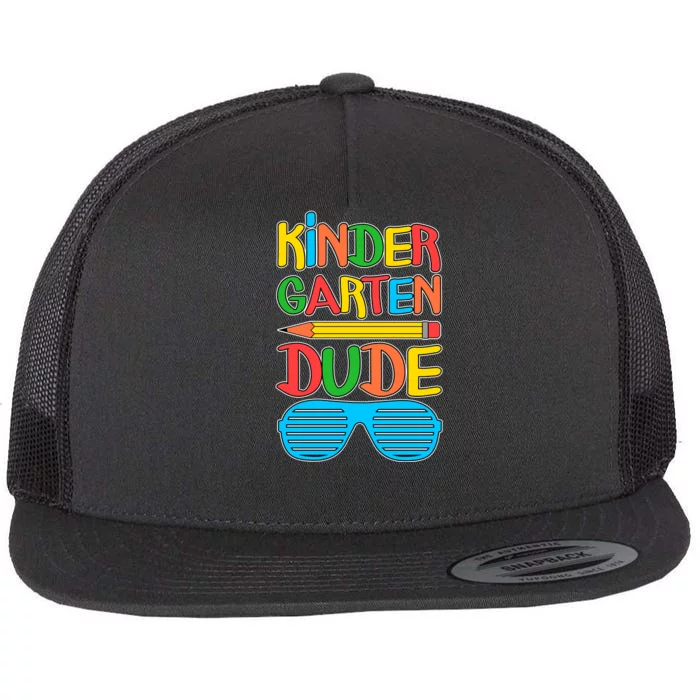 Funny Kindergarten Dude Flat Bill Trucker Hat