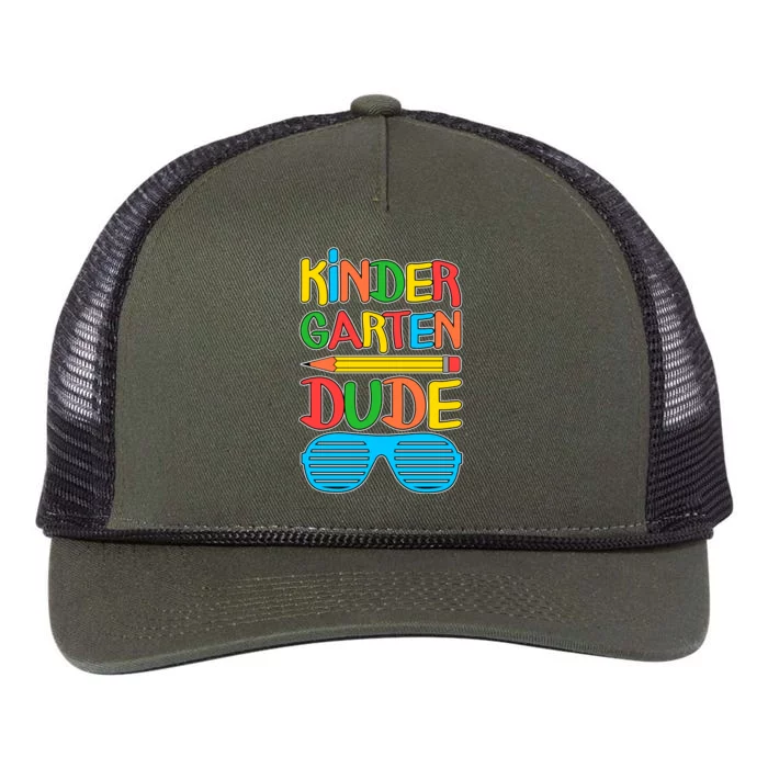 Funny Kindergarten Dude Retro Rope Trucker Hat Cap