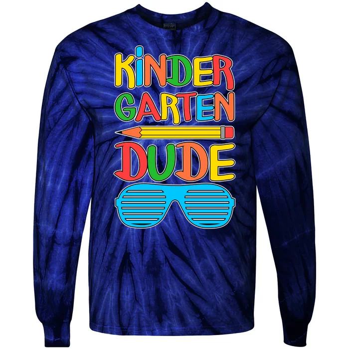 Funny Kindergarten Dude Tie-Dye Long Sleeve Shirt