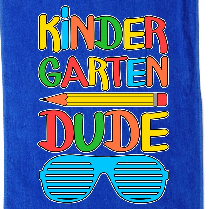 Funny Kindergarten Dude Platinum Collection Golf Towel